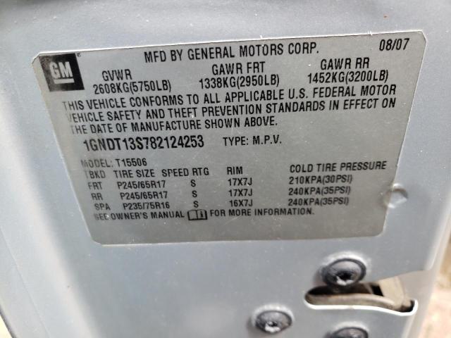 Photo 10 from auction – 2008 CHEVROLET TRAILBLAZE with VIN 1GNDT13S782124253