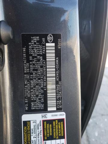 Photo 10 from auction – 2009 TOYOTA CAMRY BASE with VIN 4T1BE46K39U863547