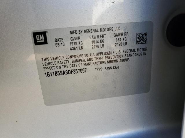 Photo 10 from auction – 2013 CHEVROLET MALIBU LS with VIN 1G11B5SA8DF357097