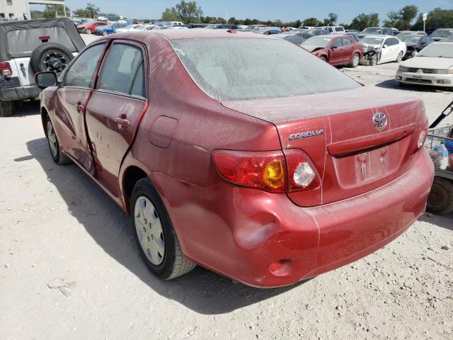 Photo 3 from auction – 2009 TOYOTA COROLLA BA with VIN JTDBL40E49J039054