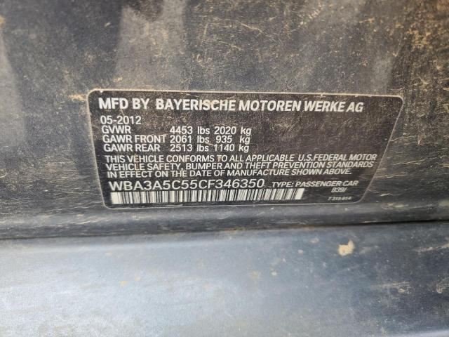 Photo 10 from auction – 2012 BMW 328 I with VIN WBA3A5C55CF346350