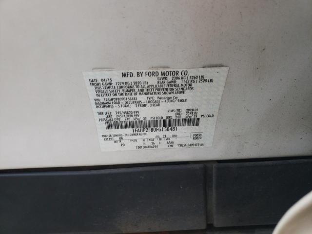 Photo 10 from auction – 2015 FORD TAURUS LIM with VIN 1FAHP2F80FG158481