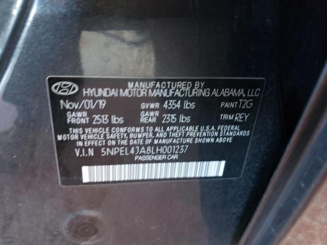 Photo 10 from auction – 2020 HYUNDAI SONATA SEL with VIN 5NPEL4JA8LH001237