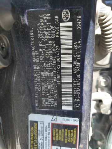 Photo 10 from auction – 2015 TOYOTA CAMRY LE with VIN 4T1BF1FK3FU074127
