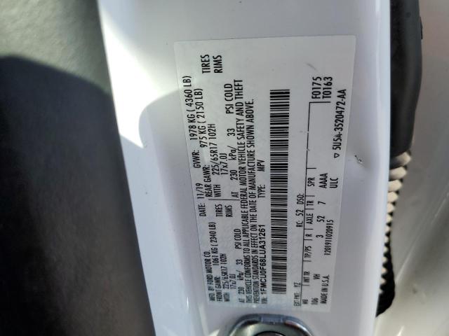 Photo 10 from auction – 2020 FORD ESCAPE S with VIN 1FMCU0F68LUA31261