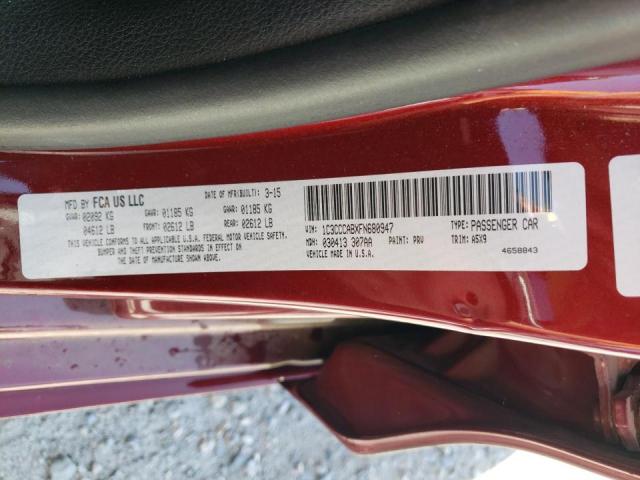 Photo 10 from auction – 2015 CHRYSLER 200 LIMITE with VIN 1C3CCCABXFN680947