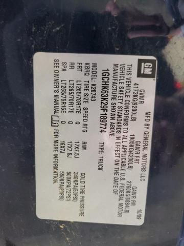 Photo 10 from auction – 2009 CHEVROLET SILVERADO with VIN 1GCHK63K29F189774