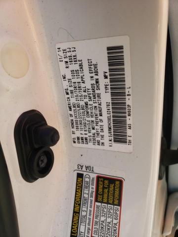Photo 10 from auction – 2014 HONDA CR-V LX with VIN 5J6RM3H39EL024762