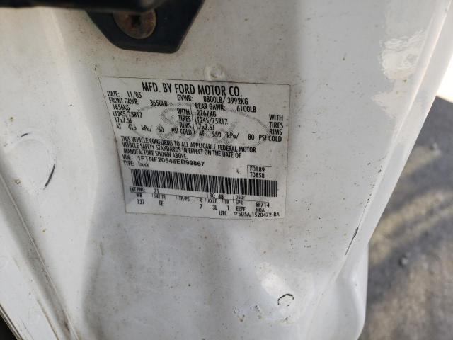 Photo 10 from auction – 2006 FORD F250 SUPER with VIN 1FTNF20546EB99867