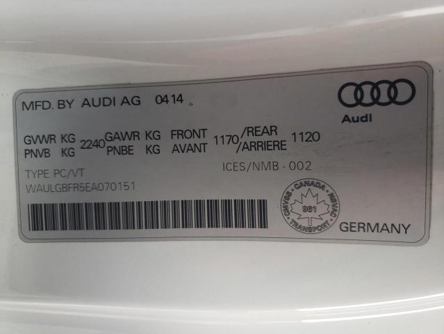 Photo 10 from auction – 2014 AUDI S5 PREMIUM with VIN WAULGBFR5EA070151