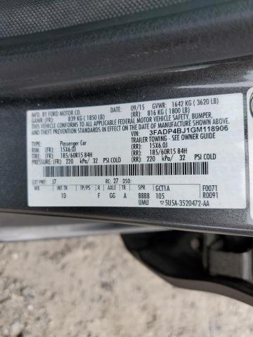 Photo 10 from auction – 2016 FORD FIESTA SE with VIN 3FADP4BJ1GM118906