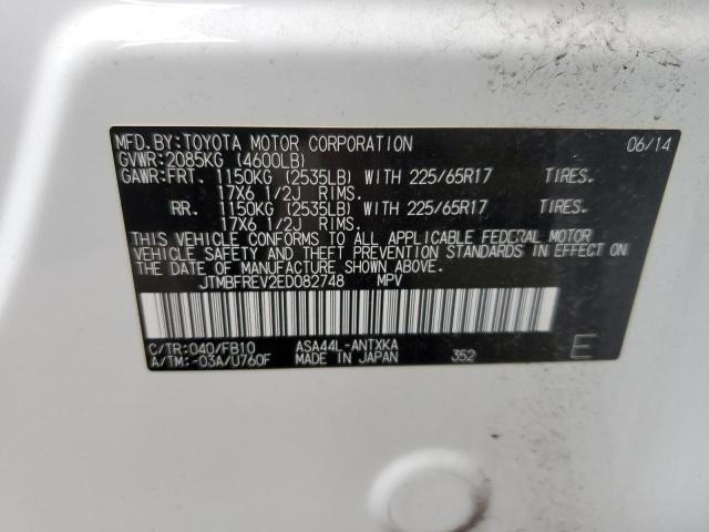 Zdjęcie 10 z aukcji – 2014 TOYOTA RAV4 LE z VIN JTMBFREV2ED082748