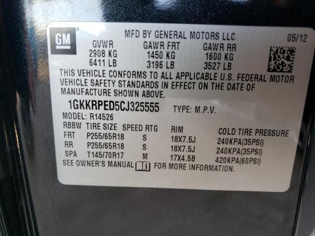 Photo 10 from auction – 2012 GMC ACADIA SLE with VIN 1GKKRPED5CJ325555