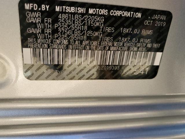 Photo 10 from auction – 2020 MITSUBISHI OUTLANDER with VIN JA4AD3A3XLZ019393