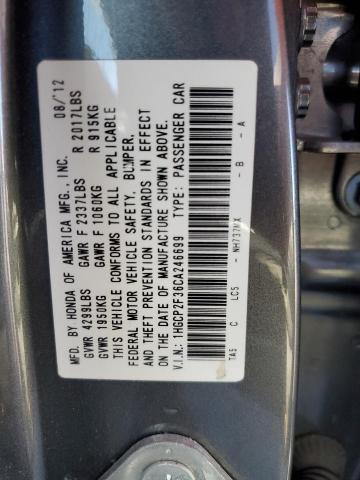 Photo 10 from auction – 2012 HONDA ACCORD LX with VIN 1HGCP2F36CA246699