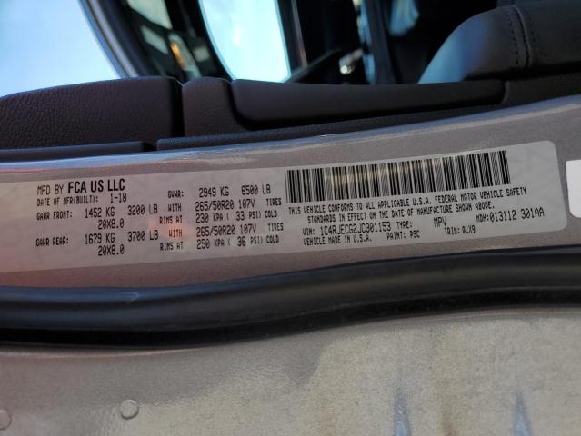 Photo 10 from auction – 2018 JEEP GRAND CHER with VIN 1C4RJECG2JC301153