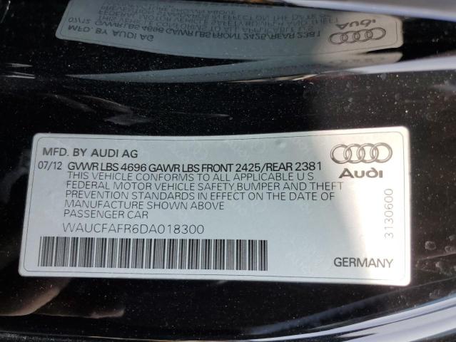 Photo 10 from auction – 2013 AUDI A5 PREMIUM with VIN WAUCFAFR6DA018300