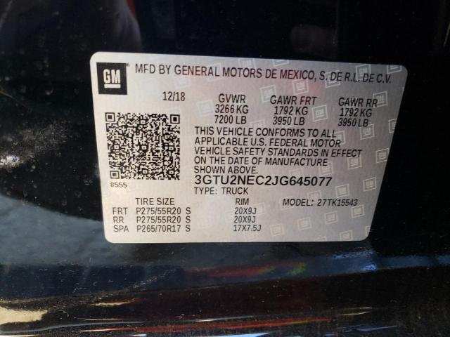 Photo 10 from auction – 2018 GMC SIERRA K15 with VIN 3GTU2NEC2JG645077
