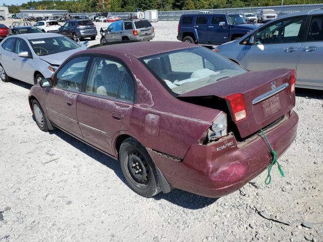 Photo 3 from auction – 2002 HONDA CIVIC EX with VIN 2HGES26732H578917
