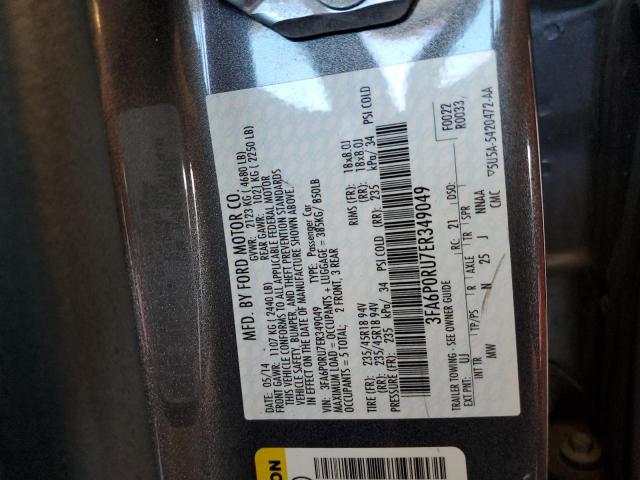 Photo 10 from auction – 2014 FORD FUSION TIT with VIN 3FA6P0RU7ER349049