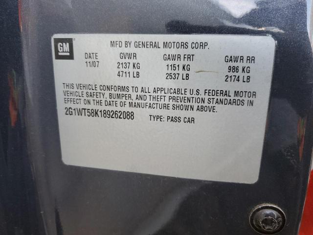 Photo 10 from auction – 2008 CHEVROLET IMPALA LT with VIN 2G1WT58K189262088