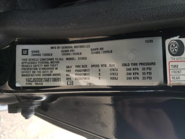 Photo 10 from auction – 2010 CHEVROLET COLORADO L with VIN 1GCJSDDE7A8118691