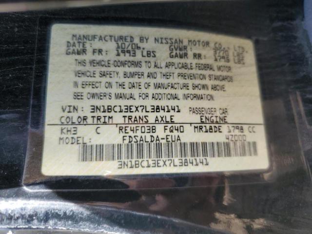 Photo 10 from auction – 2007 NISSAN VERSA S with VIN 3N1BC13EX7L384141