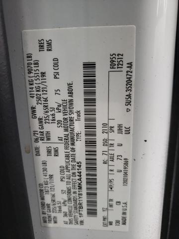Photo 10 from auction – 2021 FORD TRANSIT T- with VIN 1FTBR1Y81MKA44145