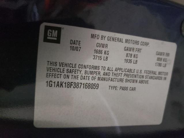 Photo 10 from auction – 2008 CHEVROLET COBALT LS with VIN 1G1AK18F387168059