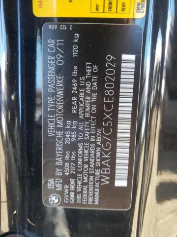 Photo 10 from auction – 2012 BMW 335 I with VIN WBAKG7C5XCE802029