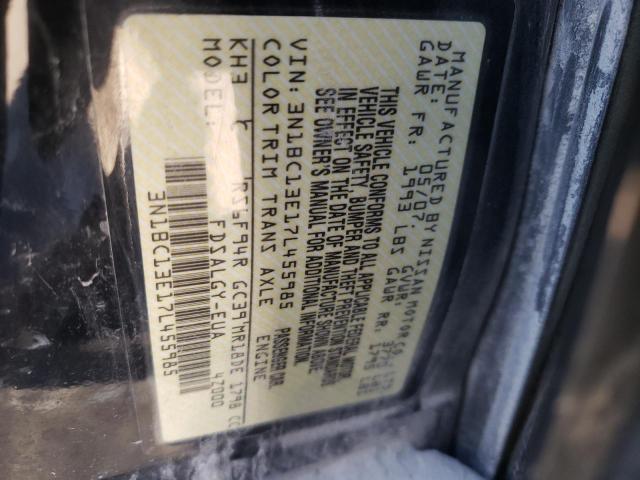 Photo 10 from auction – 2007 NISSAN VERSA S with VIN 3N1BC13E17L455985