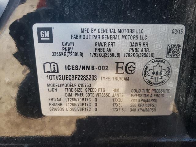 Photo 10 from auction – 2015 GMC SIERRA K15 with VIN 1GTV2UEC3FZ283203
