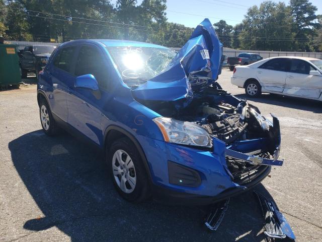 CHEVROLET TRAX 2016 with VIN KL7CJKSBXGB760985 - Photo from auction