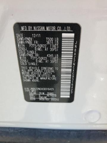 Photo 10 from auction – 2012 INFINITI QX56 with VIN JN8AZ2NCXC9316423