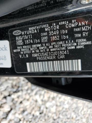 Photo 10 from auction – 2012 HYUNDAI ACCENT GLS with VIN KMHCU5AE1CU018041