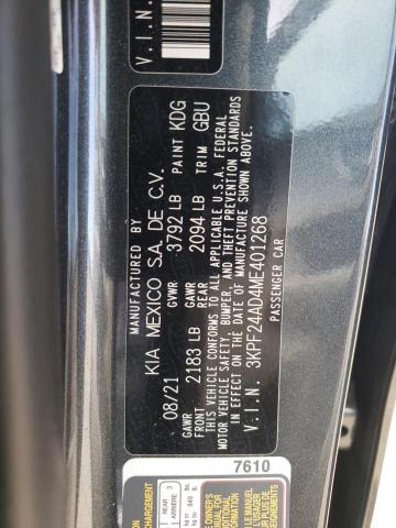 Photo 10 from auction – 2021 KIA FORTE FE with VIN 3KPF24AD4ME401268