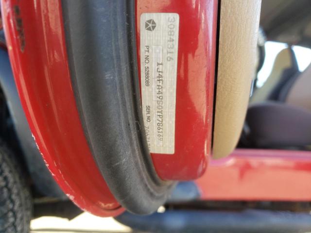 Photo 10 from auction – 2000 JEEP WRANGLER / with VIN 1J4FA49S0YP786169