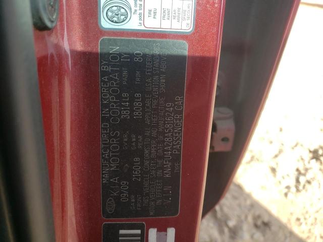 Photo 10 from auction – 2010 KIA FORTE EX with VIN KNAFU4A28A5816249