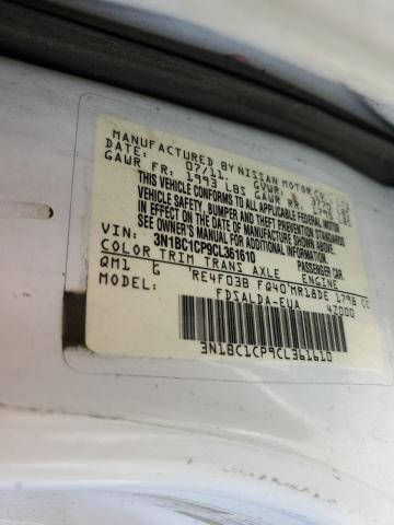 Photo 10 from auction – 2012 NISSAN VERSA S with VIN 3N1BC1CP9CL361610