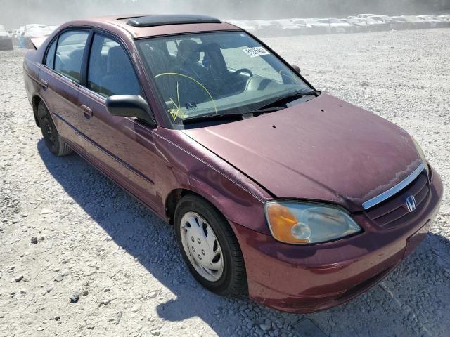 HONDA CIVIC EX 2002 with VIN 2HGES26732H578917 - Photo from auction