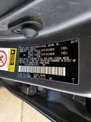 Photo 10 from auction – 2017 TOYOTA HIGHLANDER with VIN 5TDJZRFH3HS413471