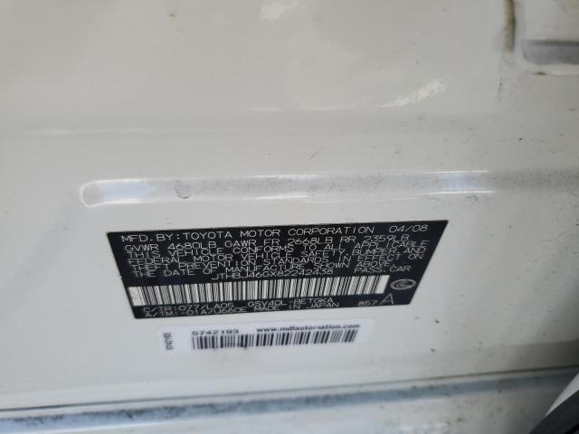 Photo 10 from auction – 2008 LEXUS ES 350 with VIN JTHBJ46GX82242438