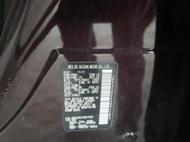 Photo 10 from auction – 2012 INFINITI QX56 with VIN JN8AZ2NE4C9017804