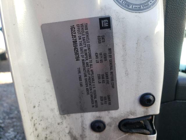 Photo 10 from auction – 2009 PONTIAC G6 with VIN 1G2ZJ57B694258784