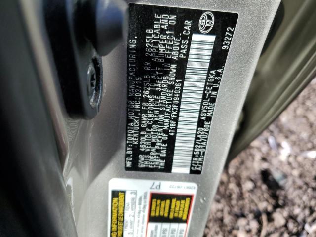 Photo 10 from auction – 2015 TOYOTA CAMRY LE with VIN 4T1BF1FK3FU940361