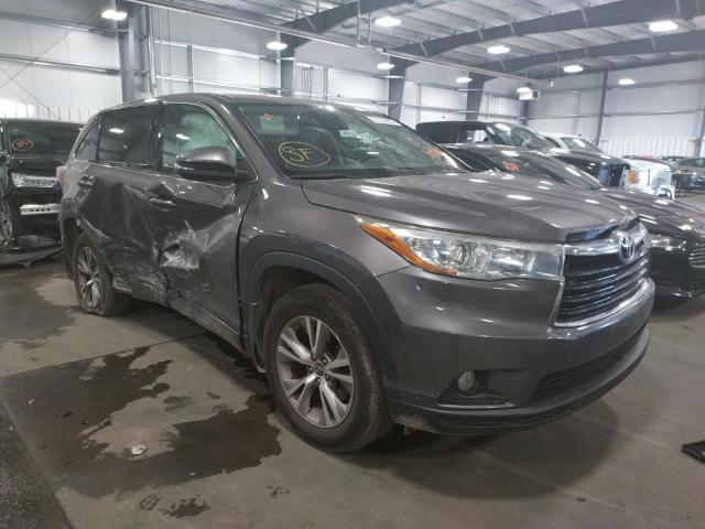 TOYOTA HIGHLANDER 2016 with VIN 5TDBKRFH1GS291040 - Photo from auction