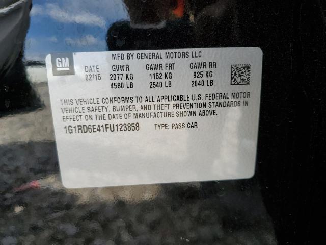 Photo 10 from auction – 2015 CHEVROLET VOLT with VIN 1G1RD6E41FU123858