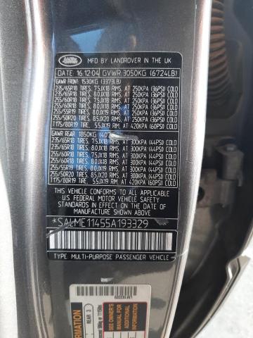 Photo 10 from auction – 2005 LAND ROVER RANGE ROVE with VIN SALME11455A193329