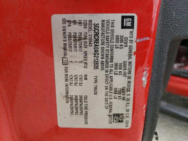 Photo 10 from auction – 2010 CHEVROLET SILVERADO with VIN 3GCRCREA0AG212835
