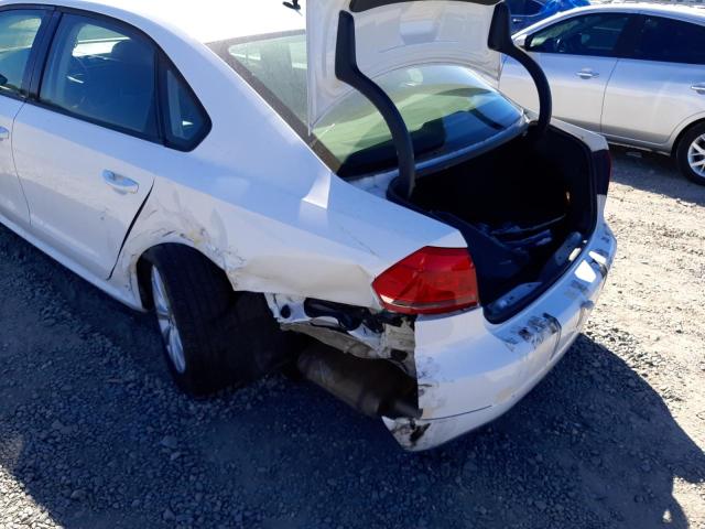 Photo 9 from auction – 2013 VOLKSWAGEN PASSAT S with VIN 1VWAP7A30DC049170